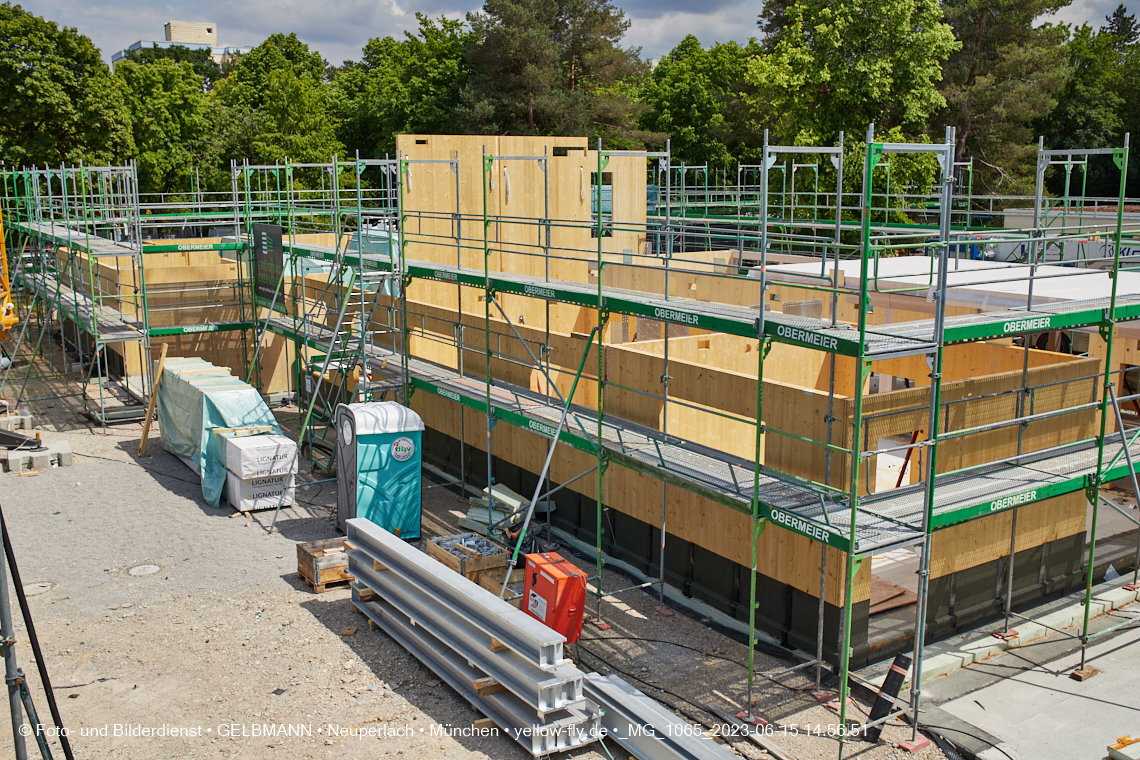 15.06.2023 - Neubau des Kindergartens und Hort für Kinder in der Quiddestraße in Neuperlach